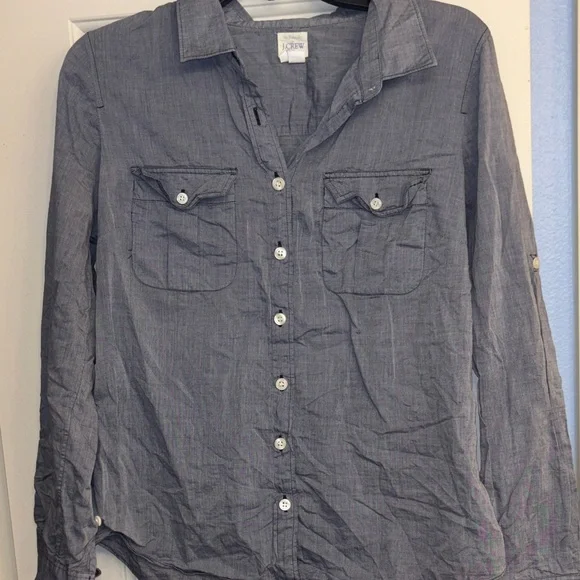 J. Crew Casual Button-Down Shirt M 100% cotton - Picture 1 of 4